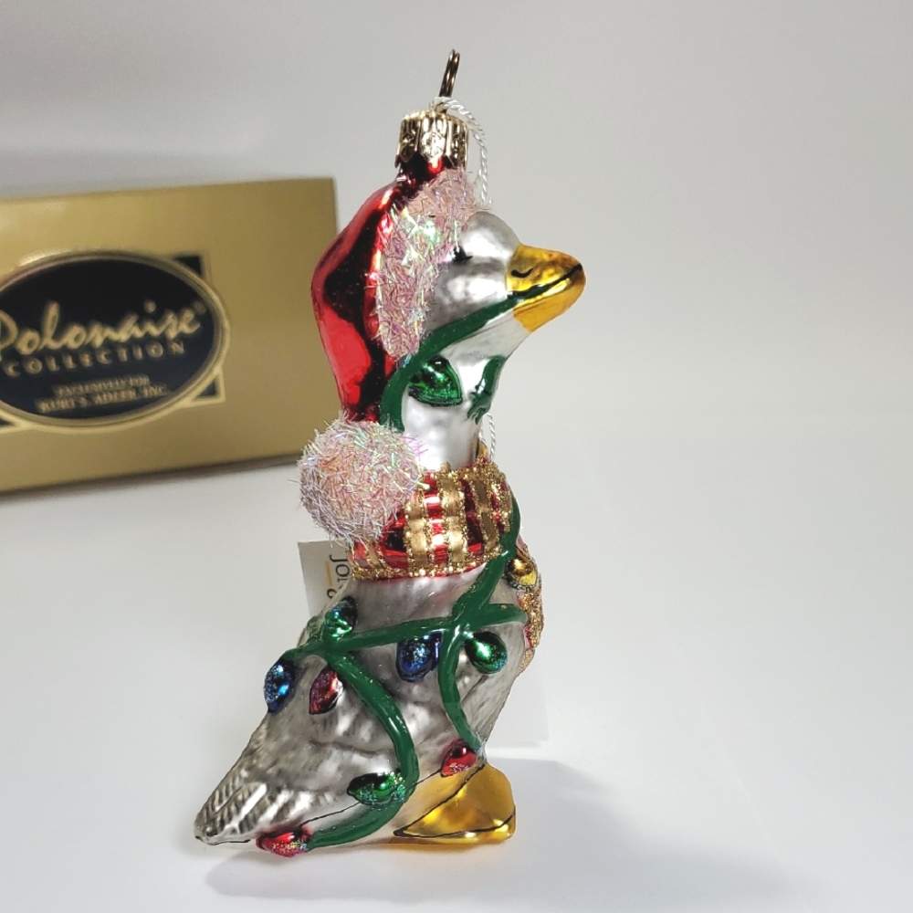 Polonaise "Fair Feathered Friend" Glass Ornament